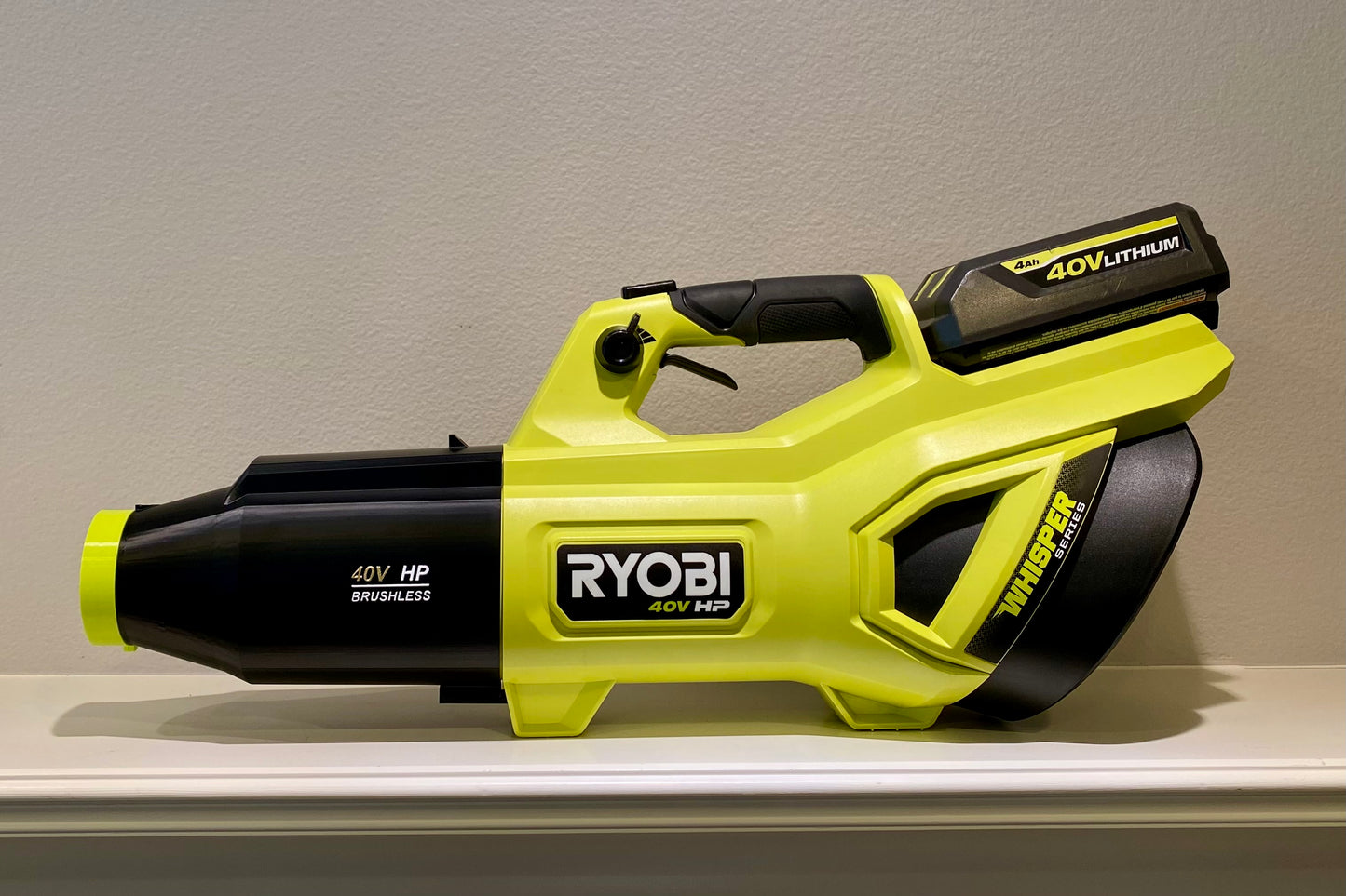 Car Drying Short Nozzle for RYOBI leaf blowers, 40V Whisper, built with shoulder strap anchor point, has potential to dry roof top of SUV, RV, Bus and other large vehicles
