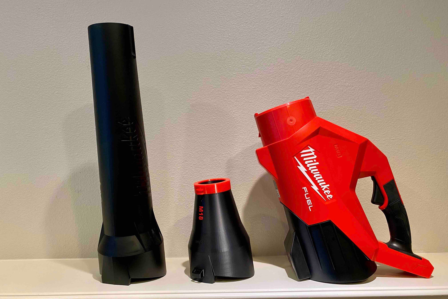 Car Drying Short Nozzle with shoulder strap anchor point, for Milwaukee M18 Leaf Blowers, 450, 500, 600 CFM, with potential of drying the roof top of large vehicles, SUV, RV, bus...