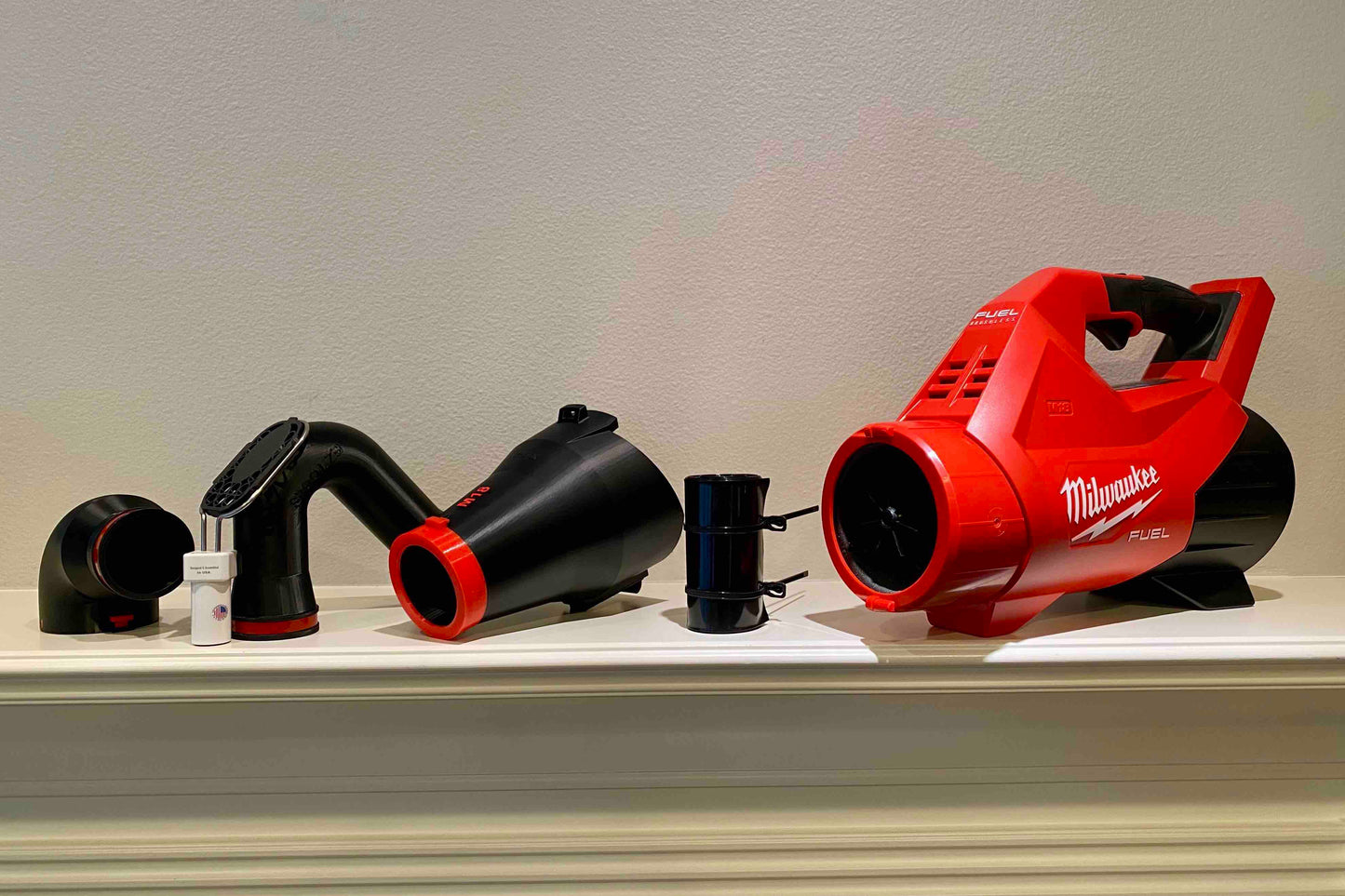 High Gutter Cleaning Kit for Milwaukee Leaf Blowers – Clean Two-Story Gutters from the Ground – Fits Milwaukee M18 Blower 450, 500, 600 CFM