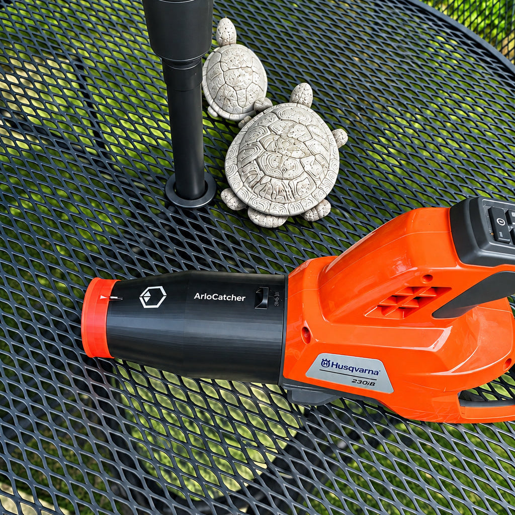 ArloCatcher Car Drying Stubby Nozzle for Husqvarna 40V 800CFM leaf blaster 350iB, 80V 750CFM 230iB leaf blowers, with shoulder strap anchor point