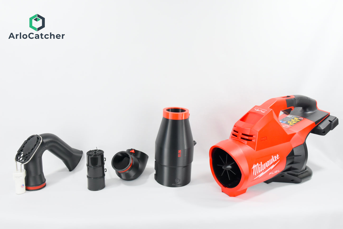 Car Drying Short Nozzle with shoulder strap anchor point, for Milwaukee M18 Leaf Blowers, 450, 500, 600 CFM, with potential of drying the roof top of large vehicles, SUV, RV, bus...