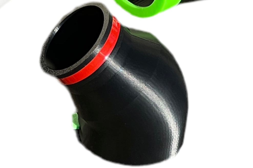 Rotatable 135-Degree Elbow for Leaf Blower Powered Gutter Cleaning tool