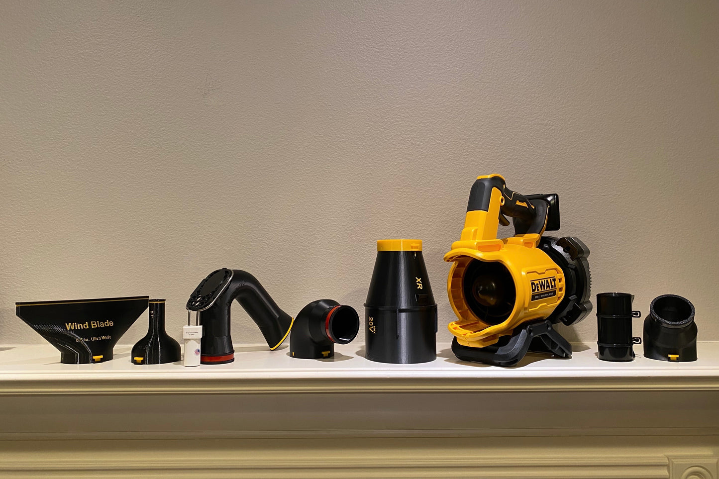 Car Drying Short Nozzle For DeWALT Leaf Blowers, 20V MAX XR and 60V Max FlexVolt, with potential of drying roof top of large vehicles, SUV, RV, bus...