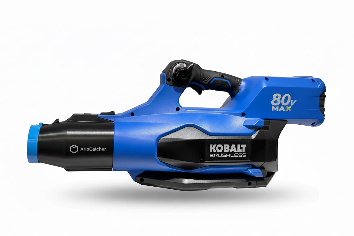 ArloCatcher High Gutter Cleaning Kit for Kobalt 80V 630CFM Leaf Blowers, Model KHB 6380-06, KHB 25280-06, KHB 4080-06, Clean Two-Story Gutters from the Ground