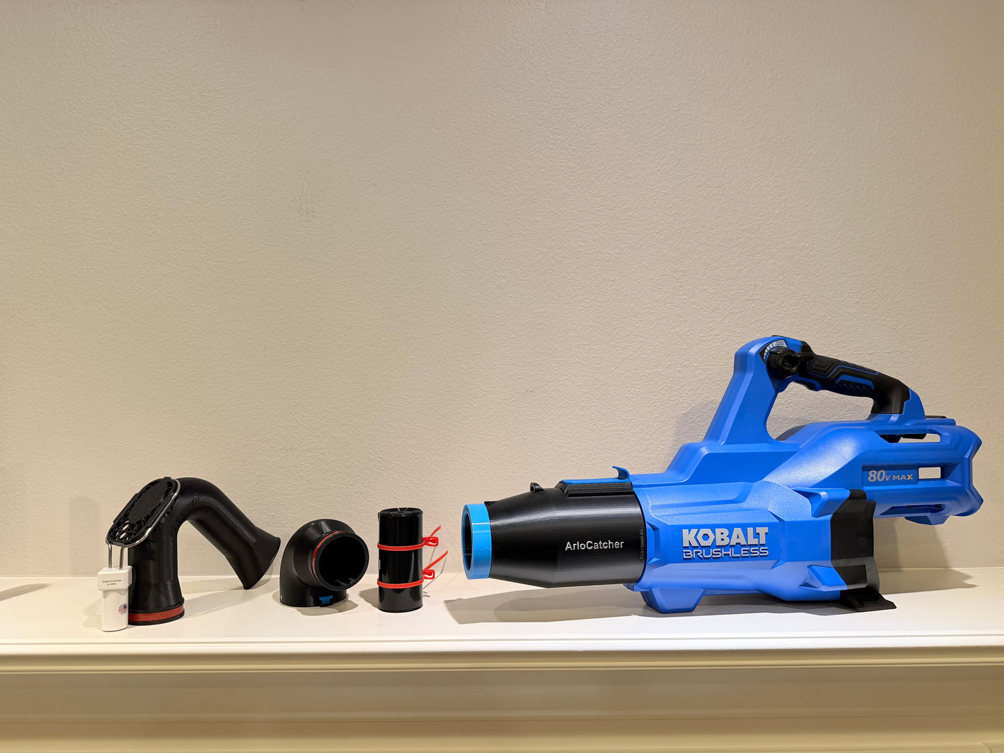 ArloCatcher High Gutter Cleaning Kit for Kobalt 80V 800CFM 700CFM Leaf Blowers – Clean Two-Story Gutters from the Ground