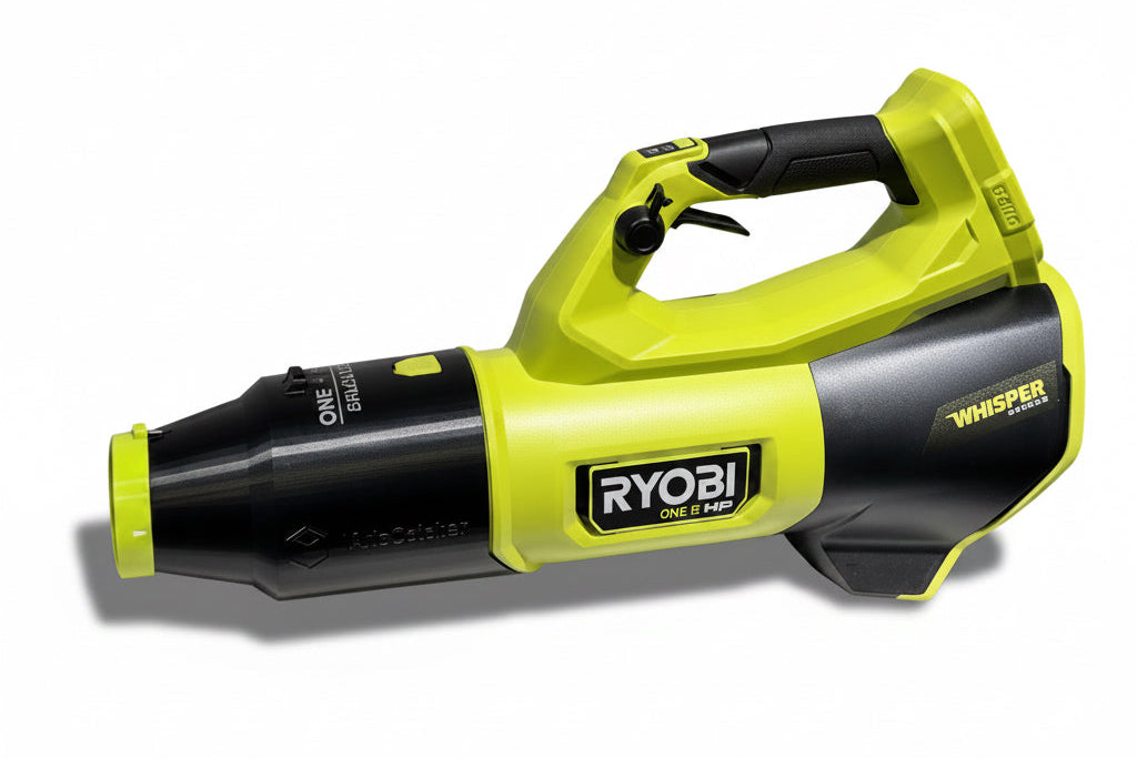 ArloCatcher Car Drying Stubby Nozzle for RYOBI leaf blowers, 40V and 18V Whisper series, built with shoulder strap anchor point, has potential to dry roof top of SUV, RV, Bus and other large vehicles