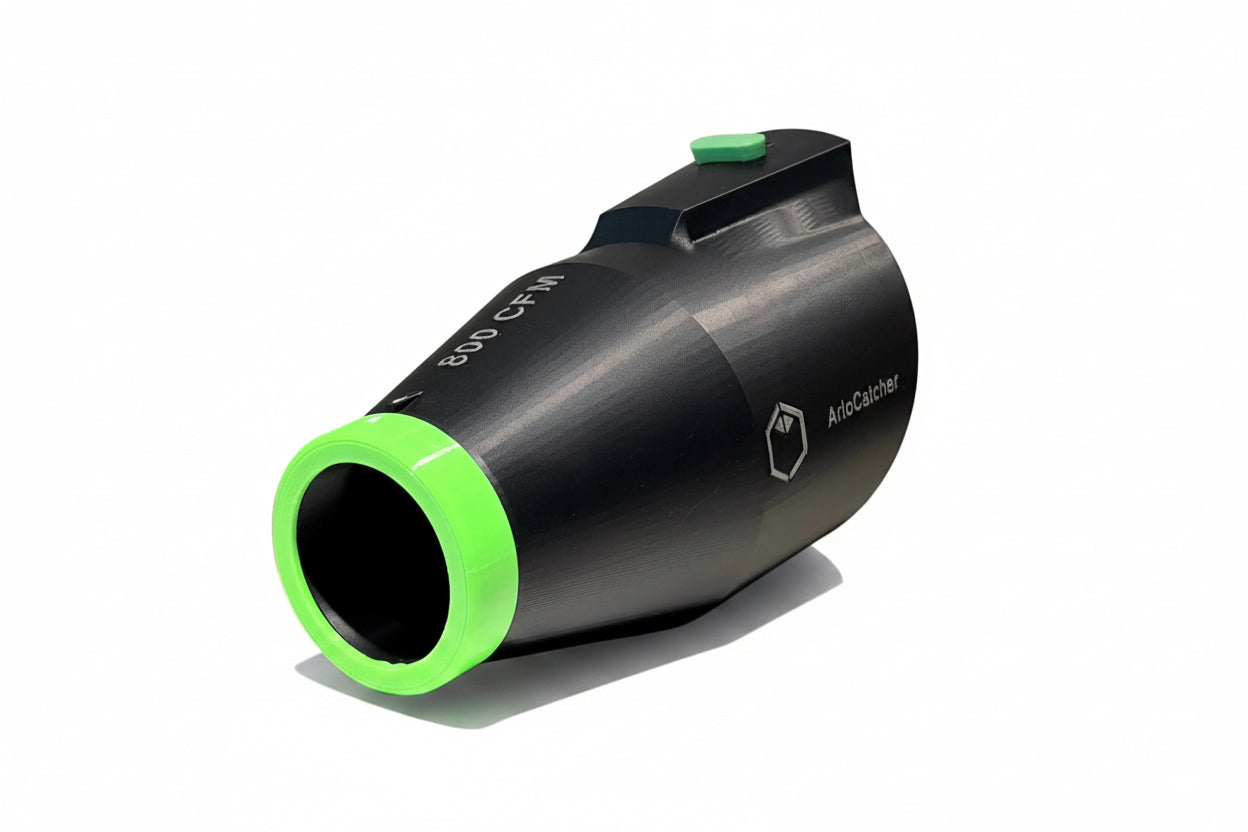 ArloCatcher Car Drying Short Stubby Nozzle for Greenworks Leaf Blowers, 800 (BLB479), 780 (BL60L411), 750 (BL80L2516), 660 CFM, Compatible with ArloCatcher Gutter Cleaning Kit, with potential of drying the roof top of large vehicles, SUV, RV, bus...