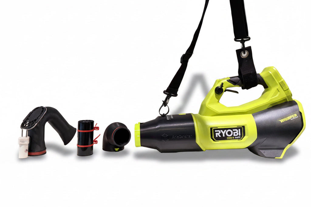 ArloCatcher High Gutter Cleaning Kit for RYOBI 18V 510CFM Whisper model PBLLB01 – Clean Two-Story Gutters from the Ground