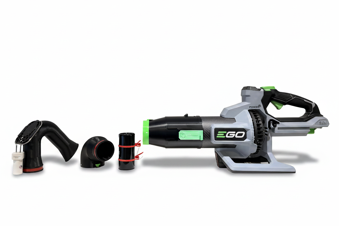 ArloCatcher High Gutter Cleaning Kit for EGO Leaf Blowers – Clean Two-Story Gutters from the Ground – Fits EGO 880 CFM Models