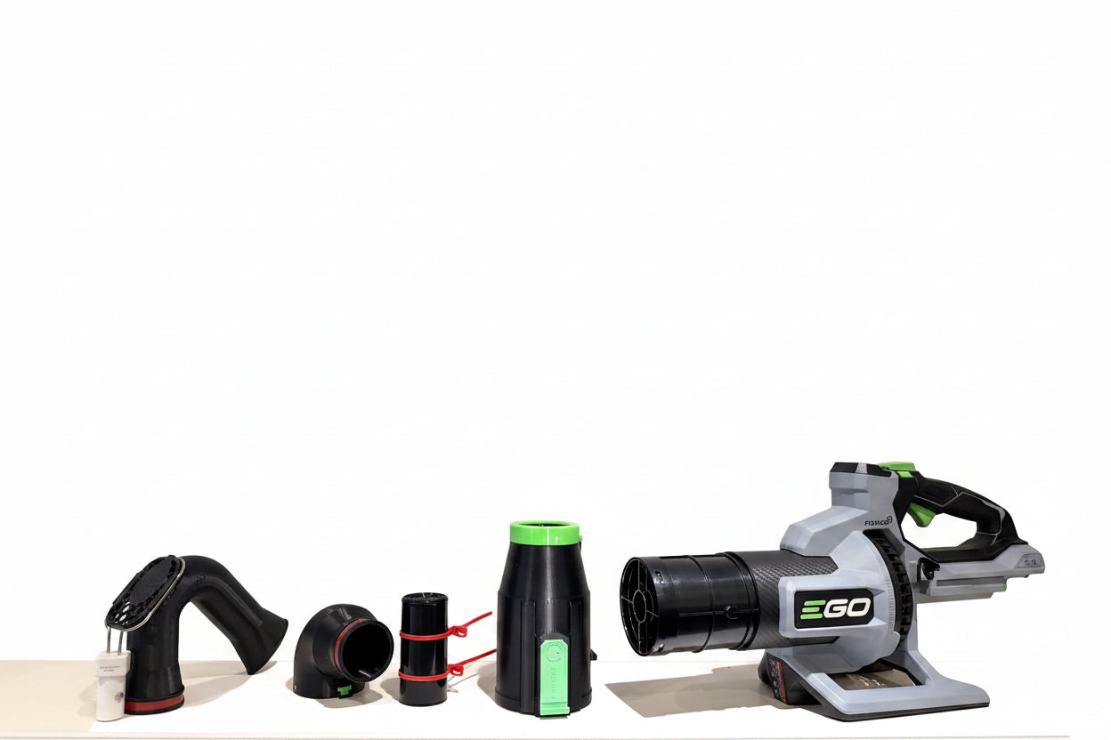 ArloCatcher High Gutter Cleaning Kit for EGO Leaf Blowers – Clean Two-Story Gutters from the Ground – Fits EGO 880 CFM Models