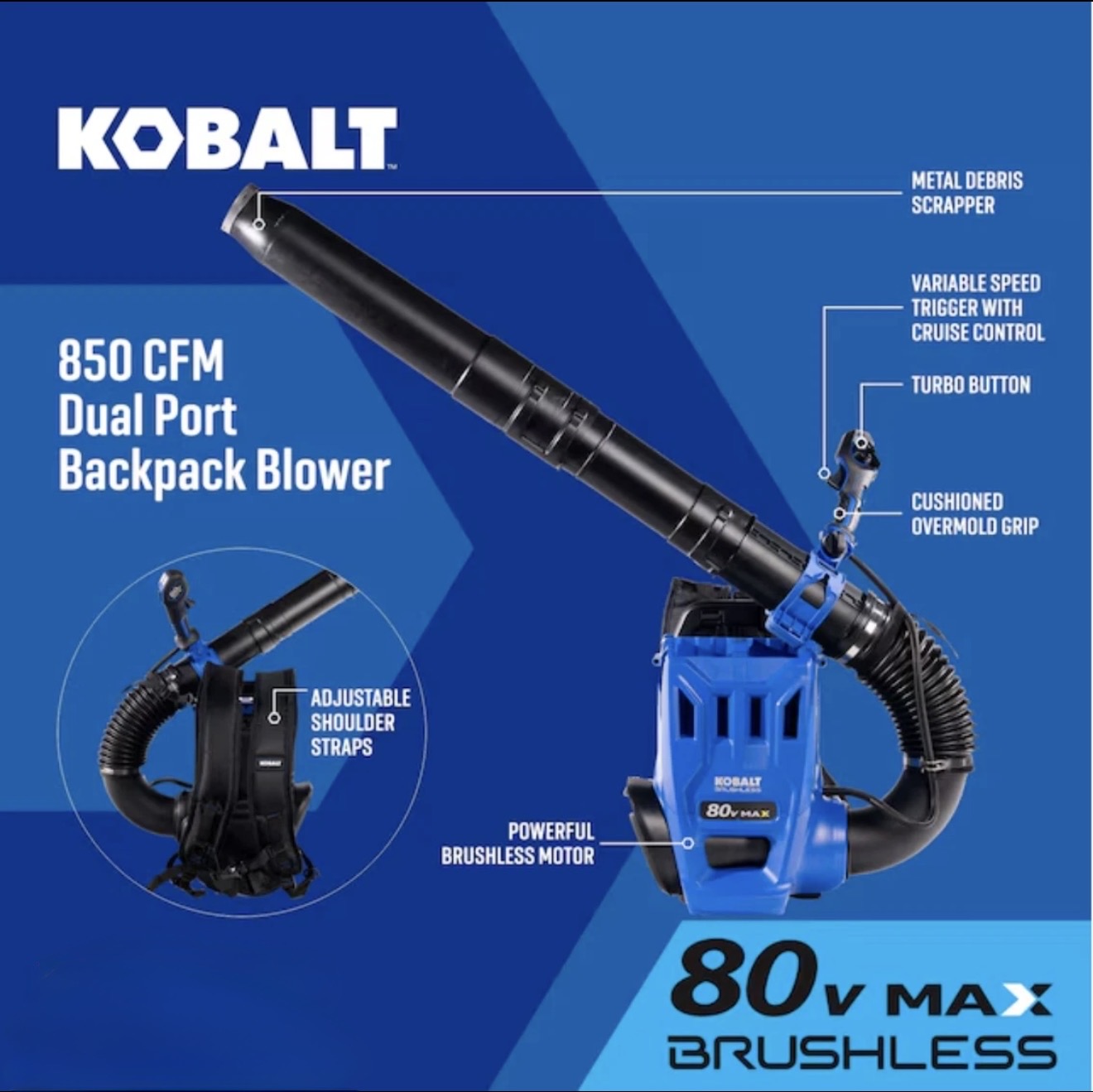 ArloCatcher High Gutter Cleaning Kit for Backpack leaf blowers: Kobalt 80V 850CFM, Greenworks 80V 750 CFM, RYOBI 40V 850CFM – Clean Two-Story Gutters from the Ground