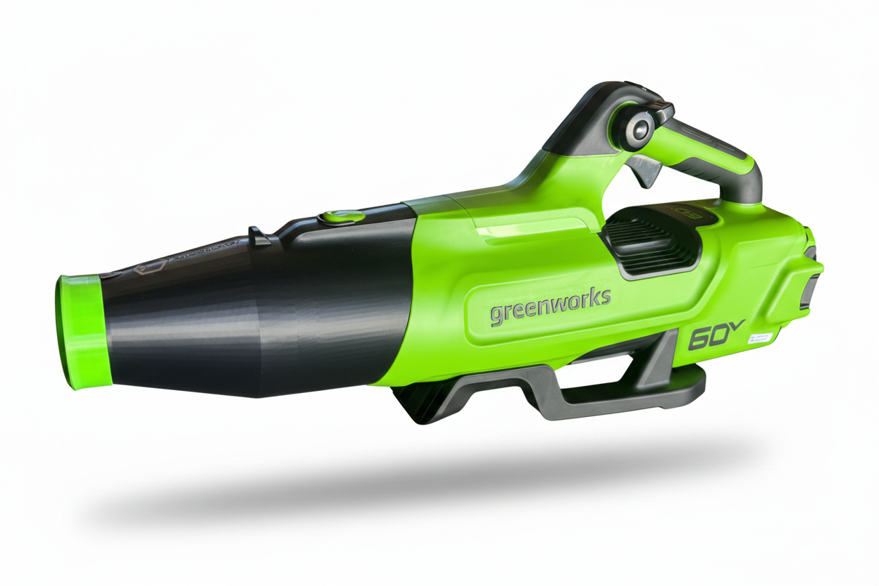 ArloCatcher High Gutter Cleaning Kit for Greenworks Leaf Blower - Fits Greenworks 760, 750(60V), 730, 700(60V), 700(80V), 770(80V), 610, 585, 550, 515 & 500 CFM (car drying nozzle included)