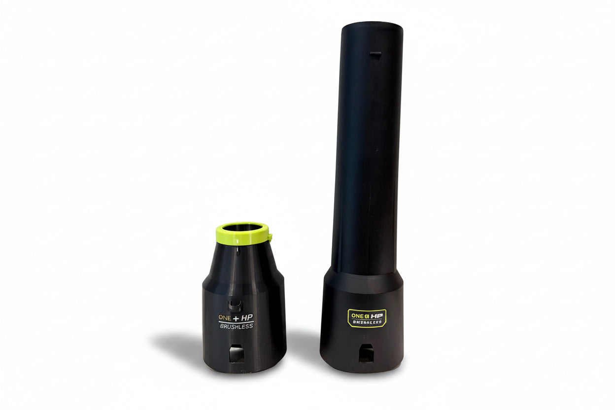 ArloCatcher Car Drying Stubby Nozzle for RYOBI 18V 510CFM Whisper series PBLLB01 leaf blower, built with shoulder strap anchor point, has potential to dry roof top of SUV, RV, Bus and other large vehicles