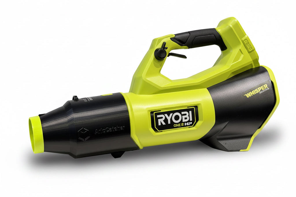 ArloCatcher Car Drying Stubby Nozzle for RYOBI 18V 510CFM Whisper series PBLLB01 leaf blower, built with shoulder strap anchor point, has potential to dry roof top of SUV, RV, Bus and other large vehicles