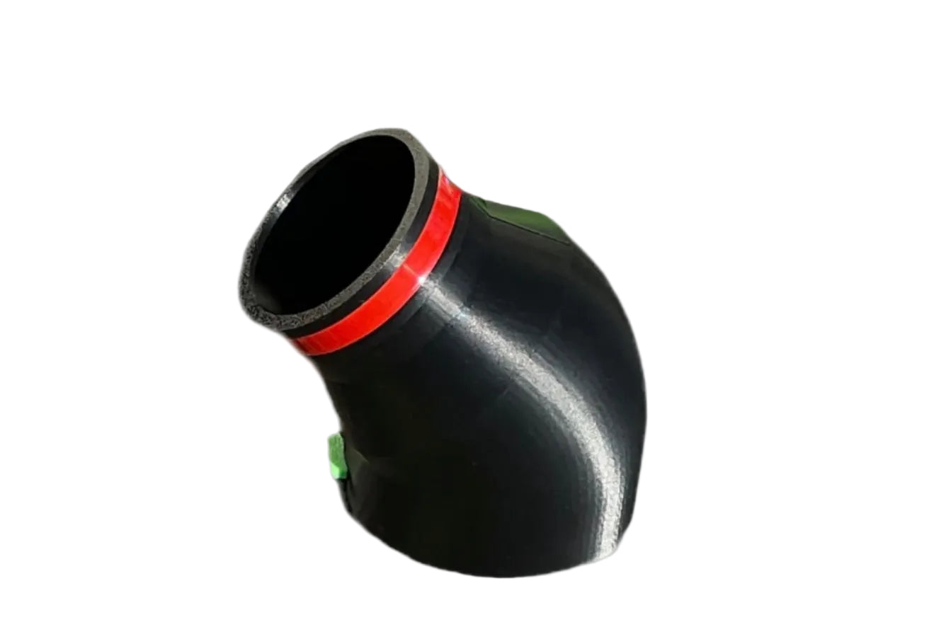 Rotatable 135-Degree Elbow for Leaf Blower Powered Gutter Cleaning tool