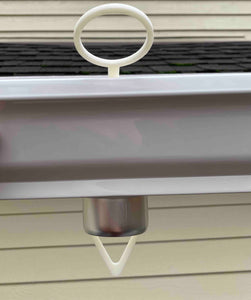 Remotely Installable Gutter Strainer for 2 in.x 3 in. downspout (5 in. gutters) Set of 2, with free pole hook attachment