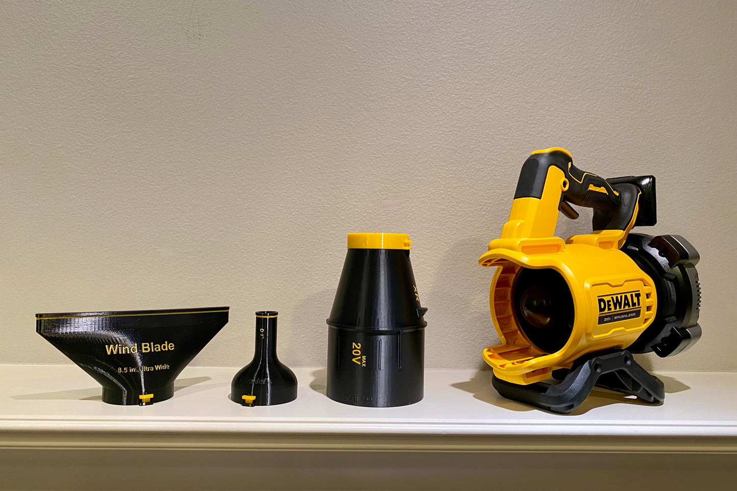 Car Drying Short Nozzle For DeWALT Leaf Blowers, 20V MAX XR and 60V Max FlexVolt, with potential of drying roof top of large vehicles, SUV, RV, bus...
