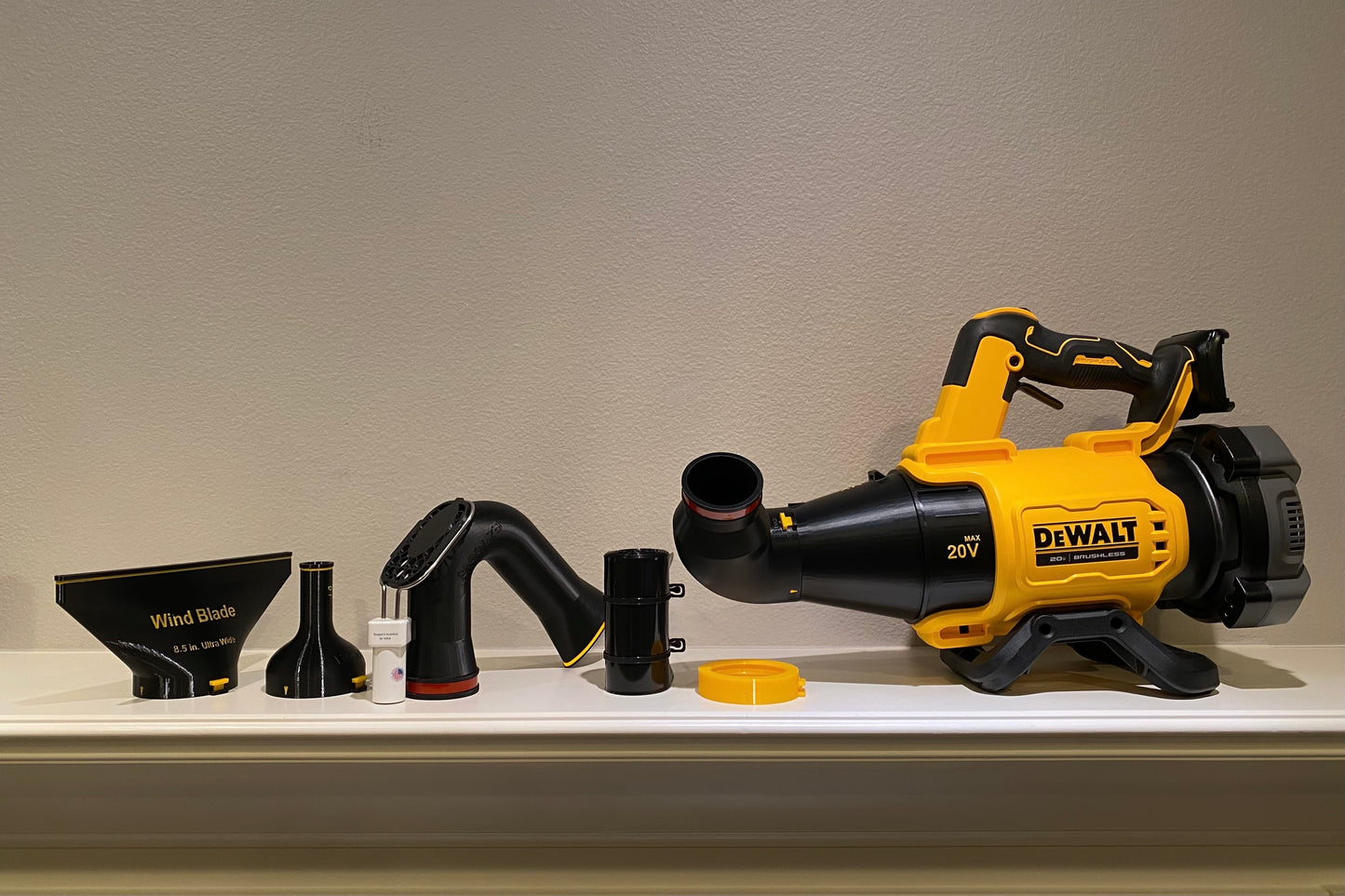 Car Drying Short Nozzle For DeWALT Leaf Blowers, 20V MAX XR and 60V Max FlexVolt, with potential of drying roof top of large vehicles, SUV, RV, bus...