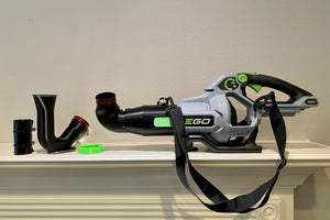 Car Drying Short Nozzle for EGO leaf blowers, built with shoulder strap anchor point