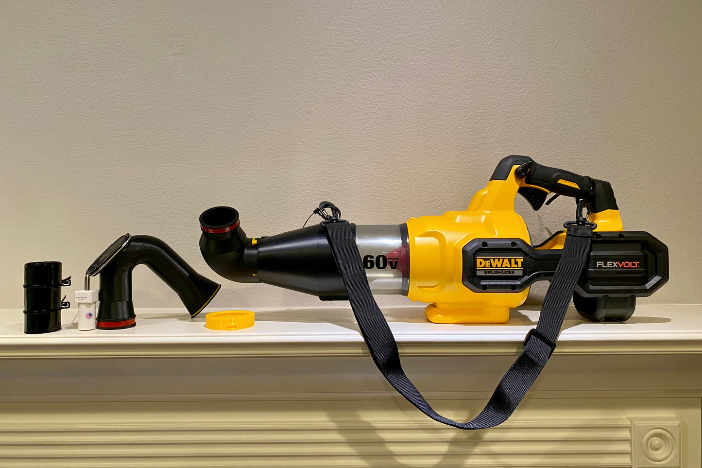 Car Drying Short Nozzle For DeWALT Leaf Blowers, 20V MAX XR and 60V Max FlexVolt, with potential of drying roof top of large vehicles, SUV, RV, bus...