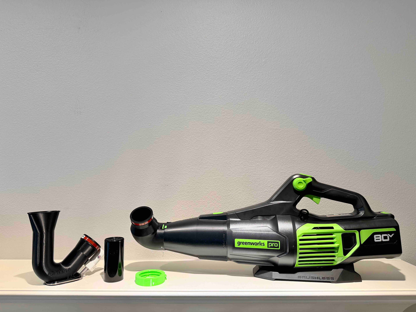 Car Drying Short Nozzle for Greenworks 770(80V), 760, 730, 700(60V), 700(80V), 610, 585 (BLE402), 550, 515, 500 CFM leaf blowers, with potential of drying the roof top of large vehicles, RV, SUV, bus...