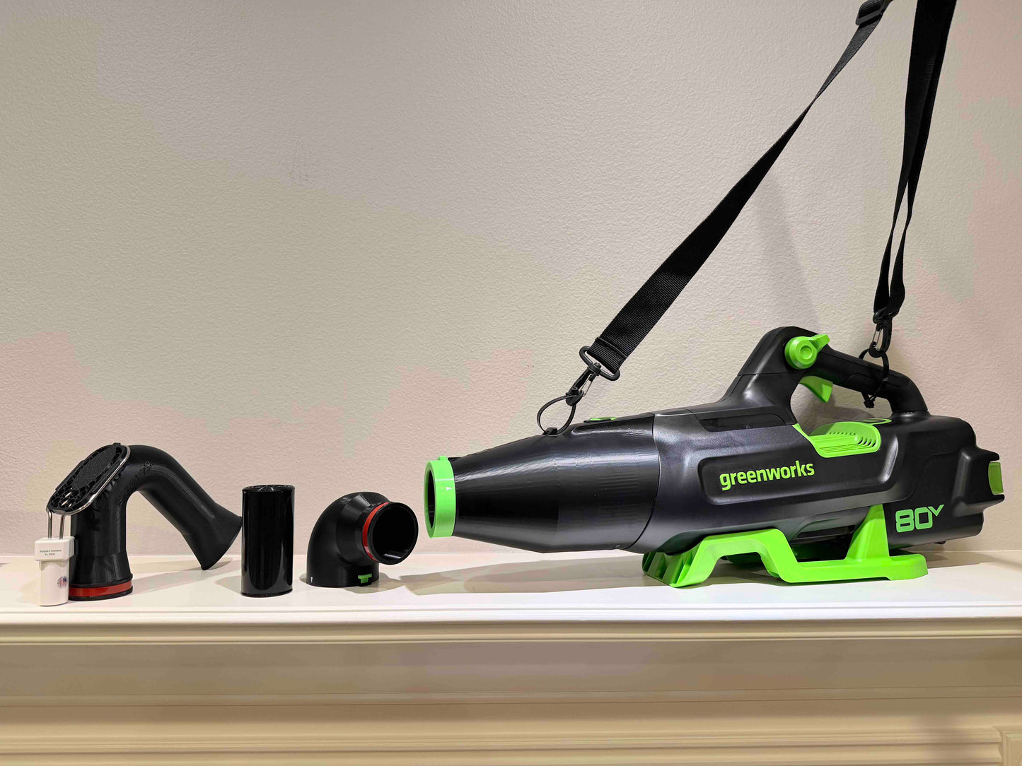 Car Drying Short Nozzle for Greenworks 770(80V), 760, 730, 700(60V), 700(80V), 610, 585 (BLE402), 550, 515, 500 CFM leaf blowers, with potential of drying the roof top of large vehicles, RV, SUV, bus...