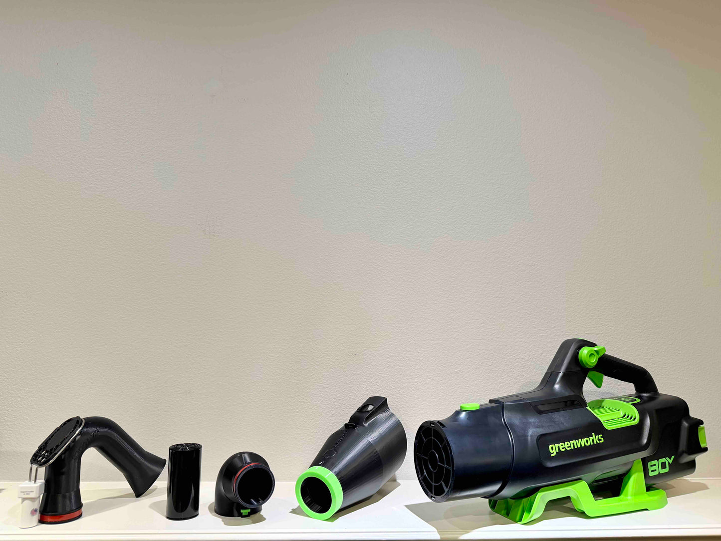 Car Drying Short Nozzle for Greenworks 770(80V), 760, 730, 700(60V), 700(80V), 610, 585 (BLE402), 550, 515, 500 CFM leaf blowers, with potential of drying the roof top of large vehicles, RV, SUV, bus...