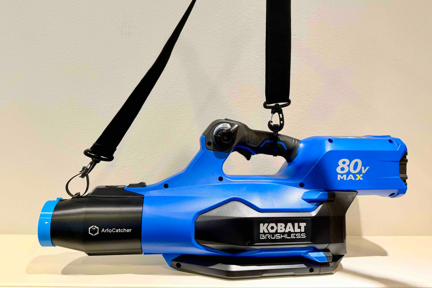 Car Drying Short Nozzle for Kobalt 80V 630CFM leaf blowers, Model KHB 6380-06, KHB 25280-06, KHB 4080-06, built with shoulder strap anchor point, with potential of drying the roof top of large vehicles, SUV, RV, bus...