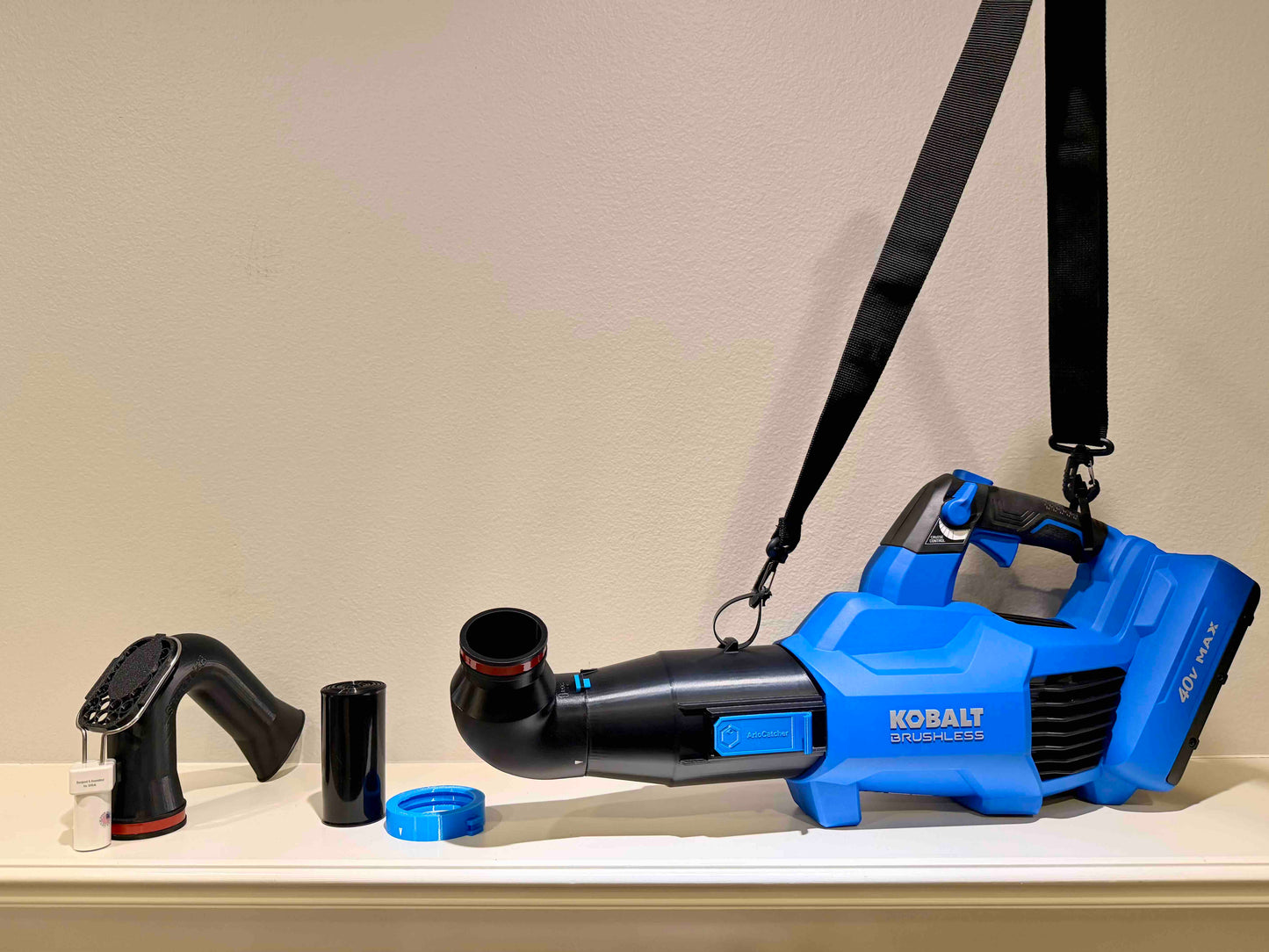 Arlocatcher Gutter Cleaner Kits are compatible with Kobalt leaf blowers and can clean gutters from the ground